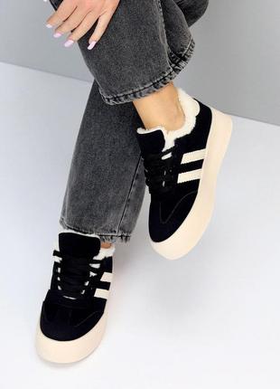 Зимові кросівки на потовщеній підошві "rime"