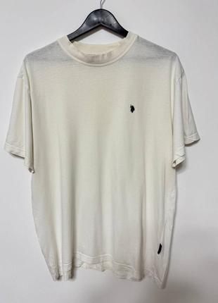 Футболка мужская белая us polo assn, размер xl.