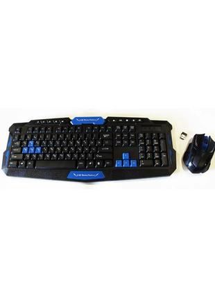 Клавиатура + мышь игровые беспроводные hk8100