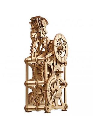 Дерев'яний механічний 3d конструктор ugears годинник-двигун (70217) 5
