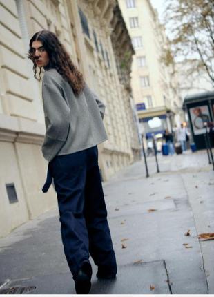 Куртка из смесовой шерстяной ткани zw collection бомбер zara зара2 фото