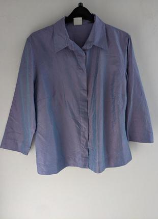 Сорочка бензинового кольору, вільного крою, р. s-m