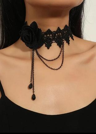 Чокер мережевний чорний