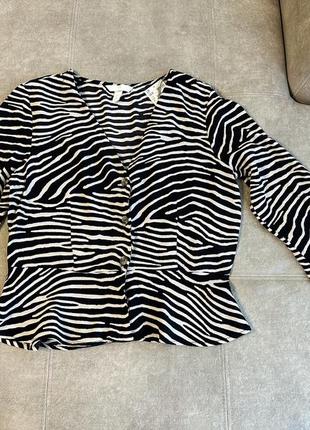 Жіноча блуза h&m з баскою, l