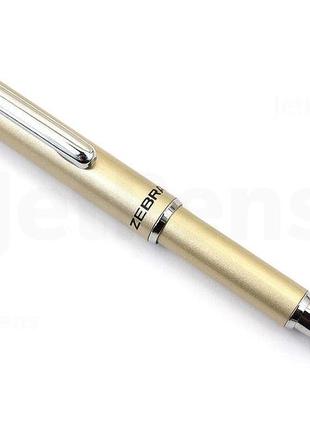 Zebra sl-f1 mini ballpoint pen silver (gold) міні кулькова ручка срібно-золотиста