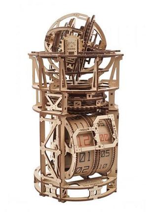 Деревянный механический 3d конструктор ugears астрономичные часы с турбийоном (70162)