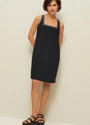 Льняна міні сукня