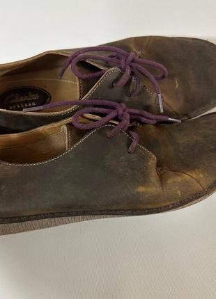 Кожаные туфли балетки clarks 38