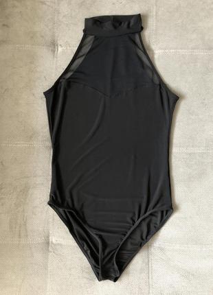 Боди без рукавов с высоким горлом бадлон, бренд saw it first