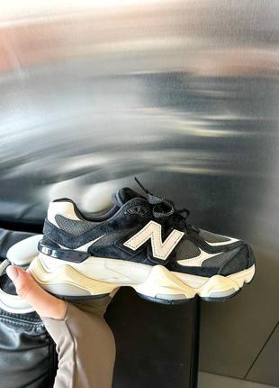 New balance 9060 black white кроссовки Deblenc 9060