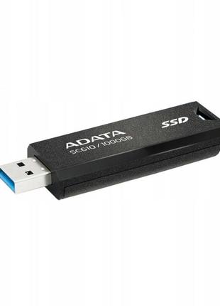 Флеш-накопичувач слайдер ssd adata sc610 1tb usb 3.2 550/500mb/s (sc610-1000g-cbk/rd) black