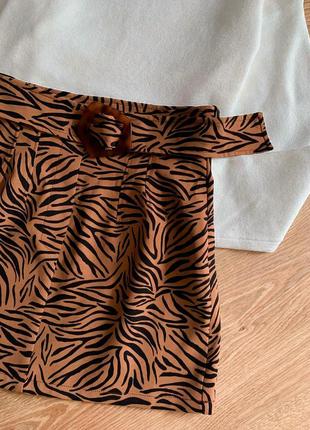 Леопардовая юбка zara3 фото
