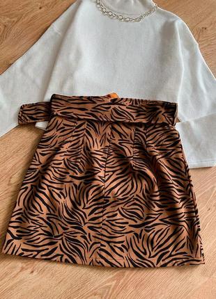 Леопардовая юбка zara4 фото
