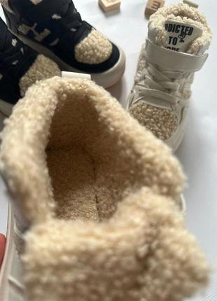 Ботинки детские барашик осенние