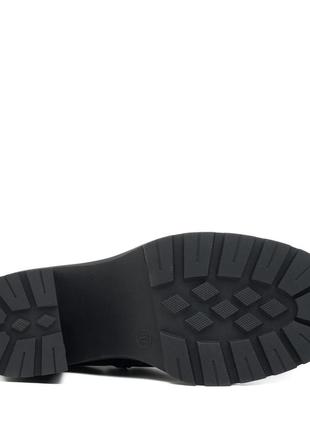 Ботильйони жіночі шкіряні на товстій підошві на зручному каблуку на кожен день 1901ц