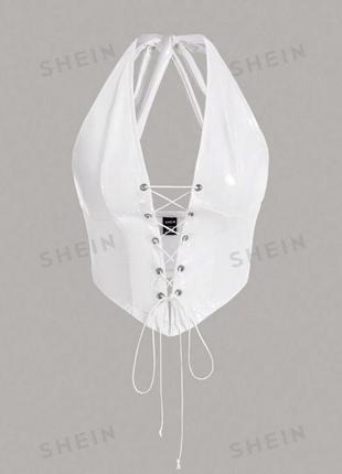 Топ shein лаковий