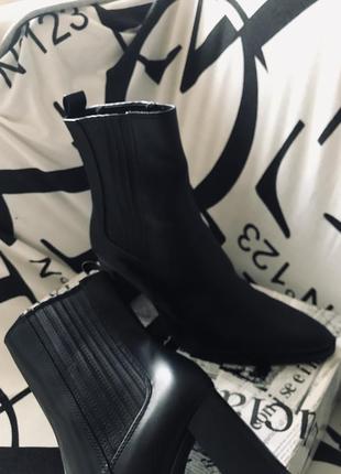 Шкіряні чобітки ,челсі tosca  blu🌺