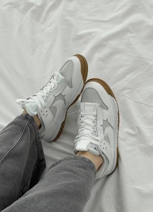 Кроссовки nike air dunk low jumbo white3 фото