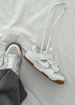 Кроссовки nike air dunk low jumbo white4 фото