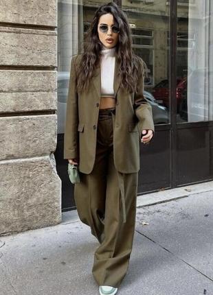 Новый жакет (пиджак) на запах zara хаки в размере м артикул 8481/475/521.