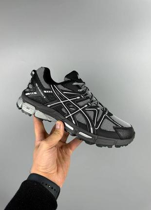 Asics gel-kahana 8 black-silver1 фото