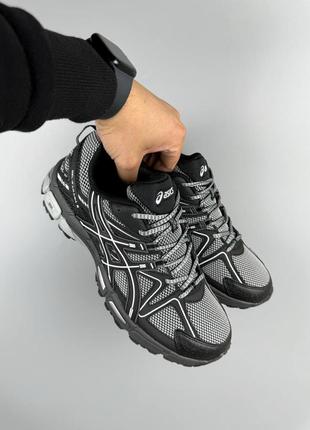 Asics gel-kahana 8 black-silver6 фото