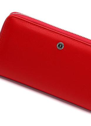 Красный женский кошелек на молнии из натуральной кожи boston b2722 фото