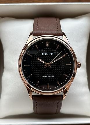 Мужские часы rate t7107g на кожаном ремешке