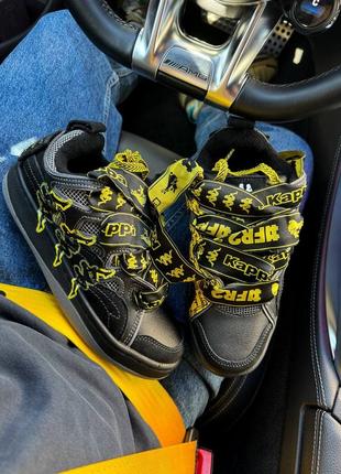 Чоловічі кросівки kappa fatty black yellow