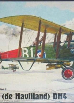 Roden 422 de havilland dh4 eagle биплан 1935 сборная пластиковая модель в масштабе 1:48