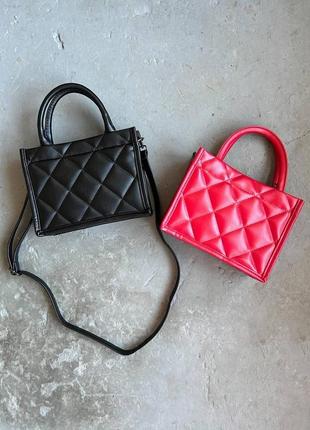 Жіноча щоденна сумка червона для повсякденного використання шкірозамінників сумочка для жінок середня