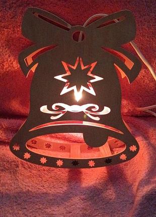 Декоративный светильник. дерево. 220. германия