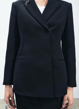Двубортный блейзер zara new xs s m | пиджак3 фото