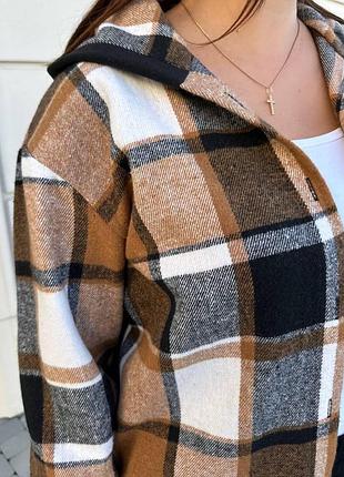 Жіночий теплий костюм сорочка+штани гірчиця (розміри 48/50, 52/54, 56/58)4 фото