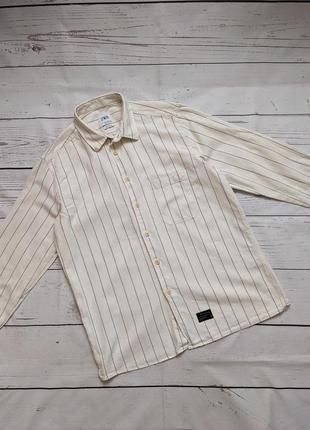 Хлопковая рубашка в поломку от zara