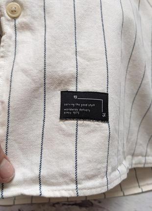 Хлопковая рубашка в поломку от zara