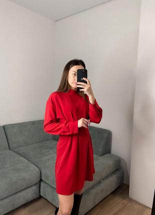 Красное платье zara2 фото