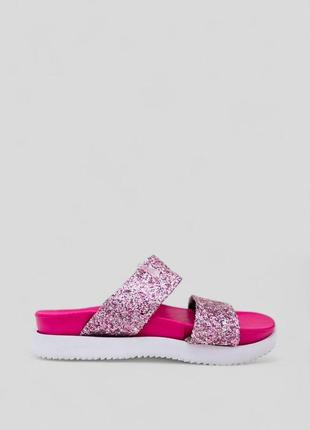 Шлепанцы женские, цвет серебристо-малиновый, 243r8431-8