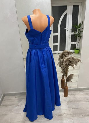 Довга сукня трендового синього кольору/3 фото