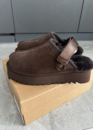 Ugg lanah clog platform шоколадні