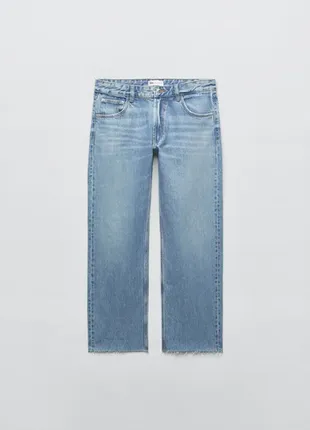 Прямые укороченные джинсы zara,p.38