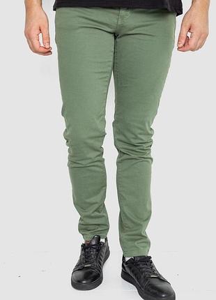 Джинсы мужские однотонные, цвет хаки, 247r6301