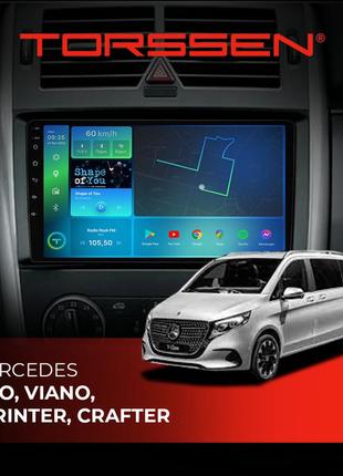 Штатная магнитола torssen mercedes vito,viano,sprinter,crafter f9464 4g