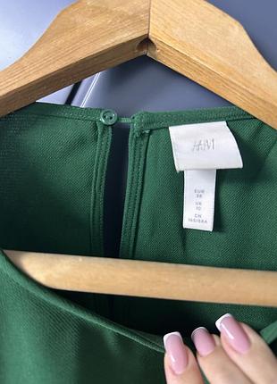 Платье зеленое h&m 38 (m)