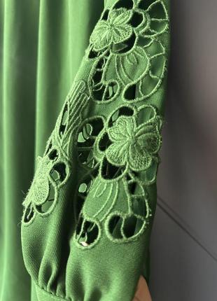 Платье зеленое h&m 38 (m)
