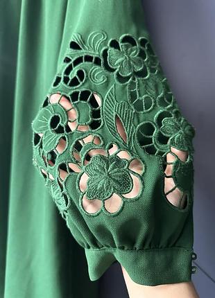 Платье зеленое h&m 38 (m)