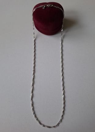 Серебряная цепочка. серебро 925 проба трезубец. золотой век.