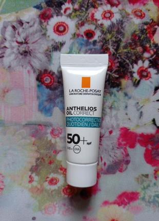 La roche-posay anthelios oil correct сонцезахисний корегуючий гель-крем для проблемної шкіри обличчя, схильної до недосконалостей,spf 50
