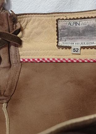 Шорты мужские кожаные баварские р. 52. ледерхозены германия