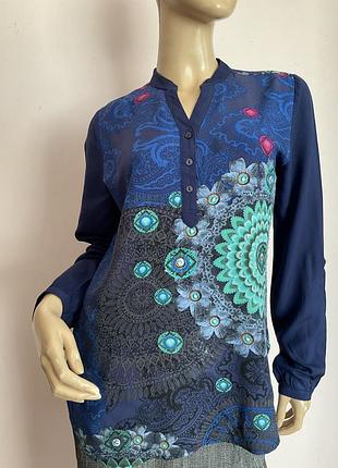 Вискозная красивая качественная блузка/ м/ brend desigual